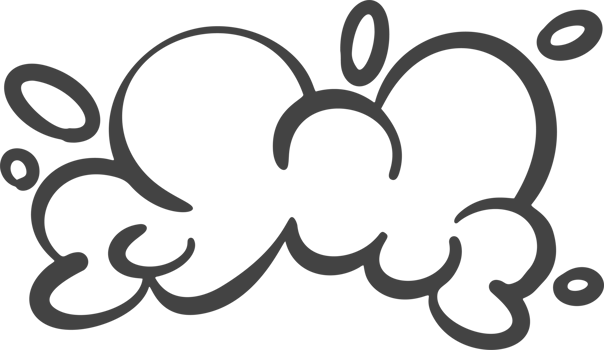 Cartoon comic bomb bang explosion effect. Burst with splashes and smoke elements. Doodle speed lines and pow cloud. Hand drawn sketch. png