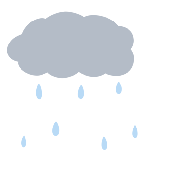 rain clouds and rain drops png