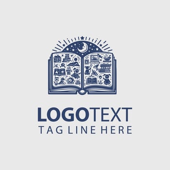 Open Book Logo Illustrations vector