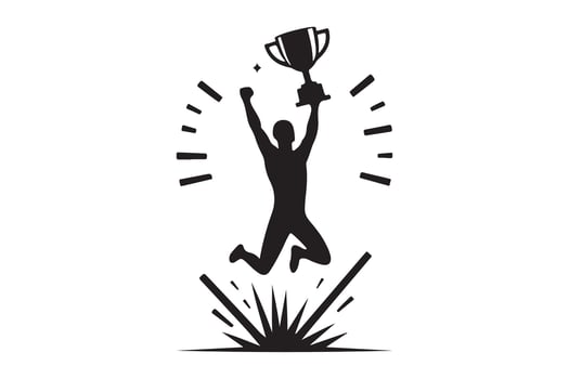 Success Silhouette Symbol Art Illustration vector
