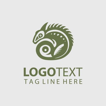 chameleon logo Illustrations vector