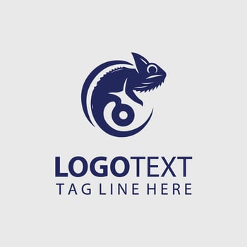 chameleon logo Illustrations vector