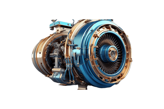 Centrifugal Exhauster isolated on transparent background. png