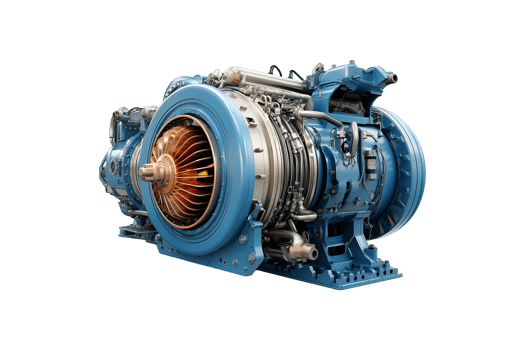 Centrifugal Exhauster isolated on transparent background. png