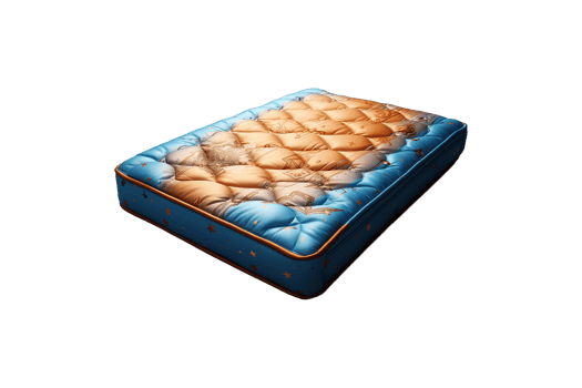 Childrens Mattress isolated on transparent background. png