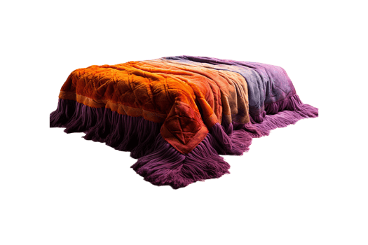 Chindi Rug isolated on transparent background. png