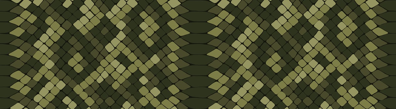 Snake skin, reptile camouflage pattern for fabric design. Animal print, seamless python texture. Abstract leather background vector