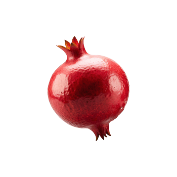 Bright and Fresh Pomegranate Fruit Isolated on Transparent Background png