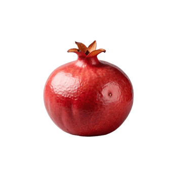 Healthy Reds Pomegranate Fruit Isolated on Transparent Background png