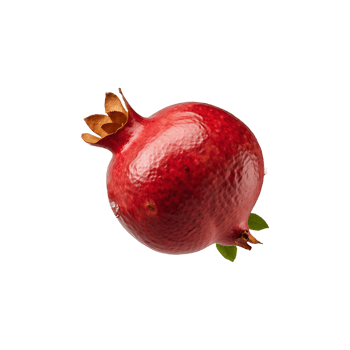 Fresh Harvest Pomegranate Fruit Isolated on Transparent Background png