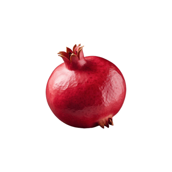 Pure Goodness Pomegranate Fruit Isolated on Transparent Background png