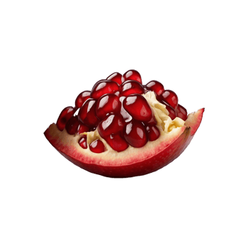 Pure Goodness Pomegranate Fruit Isolated on Transparent Background png
