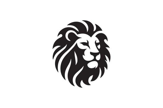hipster lion head emblem logo design. lion face Illustration vector