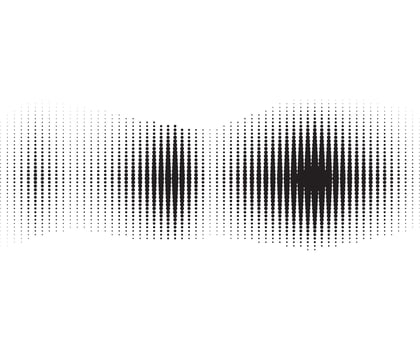 Halftone, circles, dots, transition pattern. illustration. vector