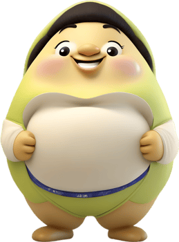 Adorable cartoon pear smiles cheerfully, inviting warmth and happiness. AI-generated. png