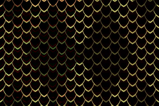 Seamless geometric pattern, snake, fish, mermaid, dragon scales. Minimal abstract colorful texture, animal background for your design, cover and wallpaper vector