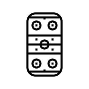rink ice hockey sport game line icon illustration vector