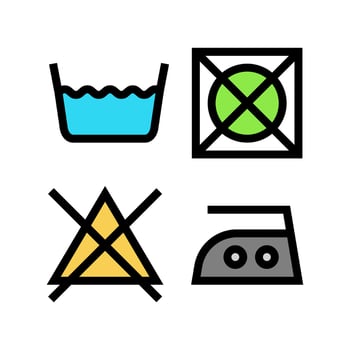 garment care dry cleaning color icon illustration vector