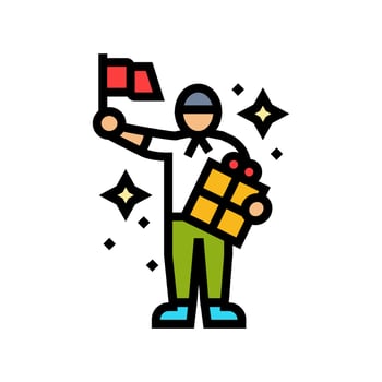 childrens day chinese holiday color icon illustration vector
