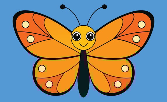 beautiful and attractive Monarch Butterfly vector