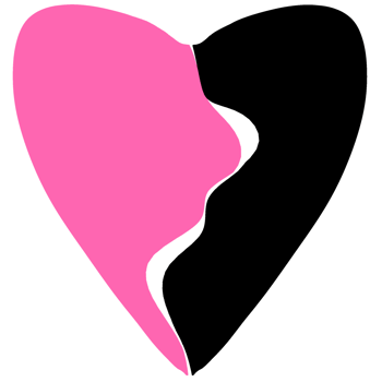 Half heart stickers png