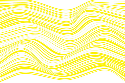 simple abstract yellow color thin to thick horizontal wavy distort line pattern abstract lines with a yellow background vector