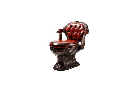 Commode Chair isolated on transparent background. png