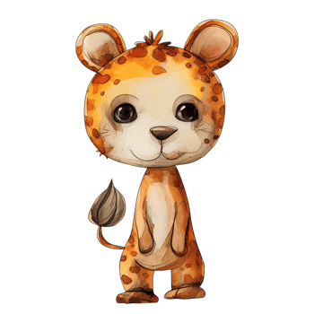 Cute cartoon tiger png