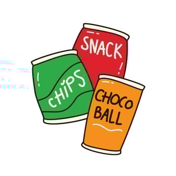 Picnic Time Collection snacks vector