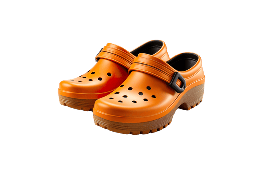 Clog Shoes isolated on transparent background. png