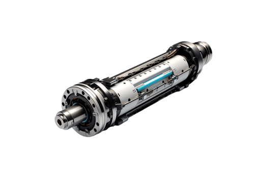 Cooler Motor Shaft isolated on transparent background. png