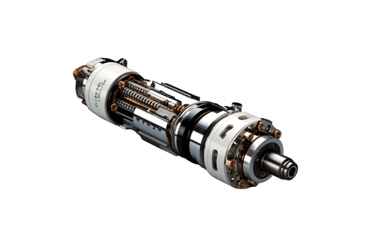 Cooler Motor Shaft isolated on transparent background. png