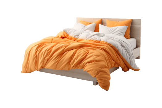 Cotton Bedspreads isolated on transparent background. png