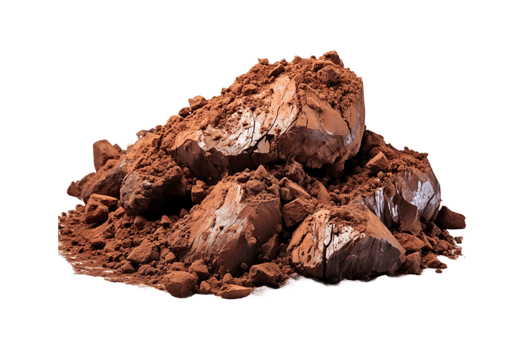 Cow Dung Diya isolated on transparent background. png