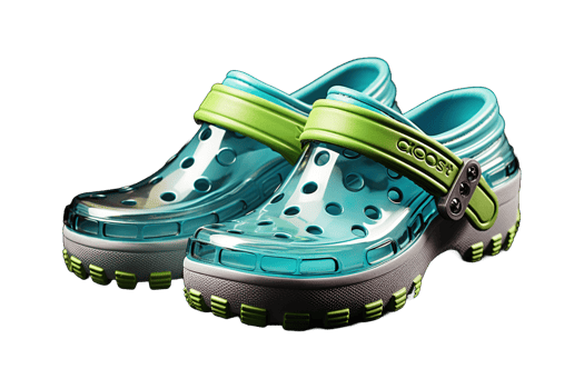 Crocs Slippers isolated on transparent background. png