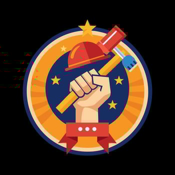Happy Labor day or international workers day. May 1st International Labor Day. Labor Day poster. Labor Day logo design. Labor Day brand logo. vector
