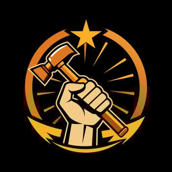 Happy Labor day or international workers day. May 1st International Labor Day. Labor Day poster. Labor Day logo design. Labor Day brand logo. vector