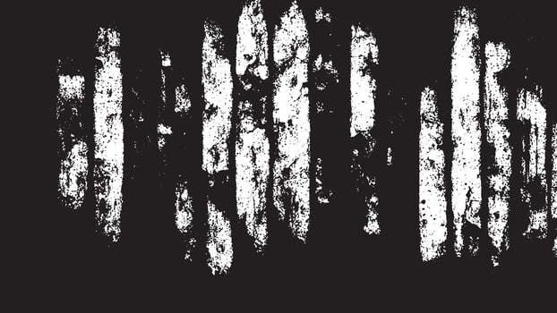 Intensely Dark Black Grunge Texture Overlay on Pure White Background, Emphasizing Depth vector
