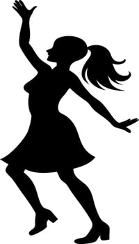 friendship day silhouette vector