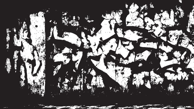Black and White Gritty Grunge Texture with Fine Details and Delicate Patterns vector