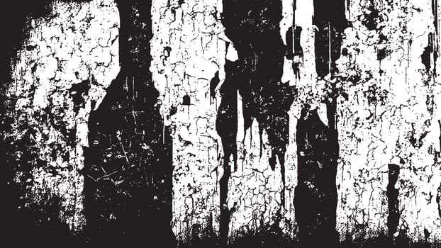 Distressed Black and White Texture Background with Detailed Grunge and Complex Texture vector