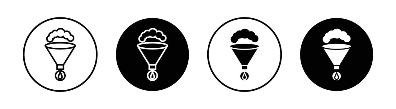 Extraction flat line icon set. Extraction Thin line illustration vector