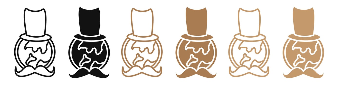 World Fathers Day Icon with Child and Father Handholding Showing Family Love vector
