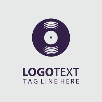 Music Disk Logo vector