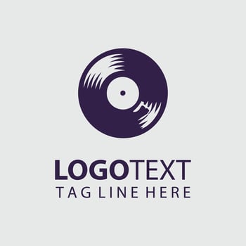 Music Disk Logo vector