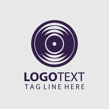 Music Disk Logo vector