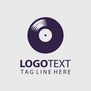 Music Disk Logo vector