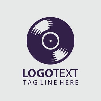 Music Disk Logo vector