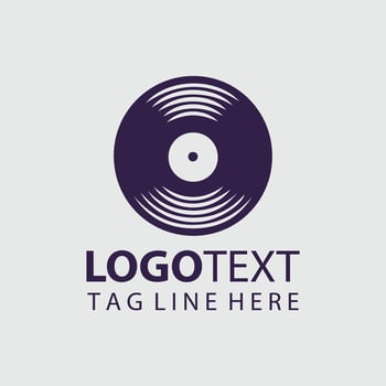 Music Disk Logo vector