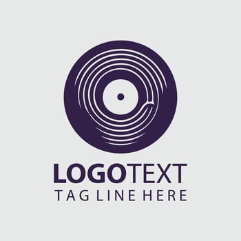 Music Disk Logo vector